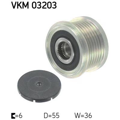 Voľnobeżka alternátora SKF VKM 03203
