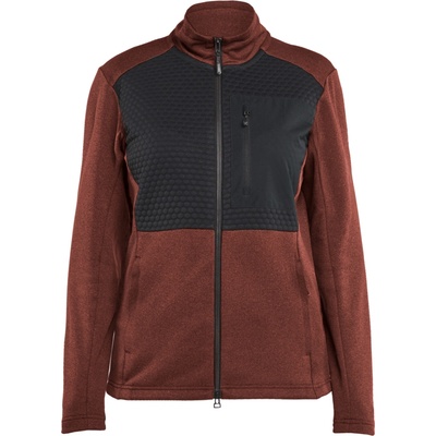 Blåkläder AB 3549 Women's sweatshirt full zip Burned Red/Black