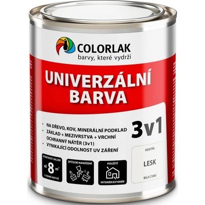 Colorlak univerzální barva C1000 bílá 0,5L