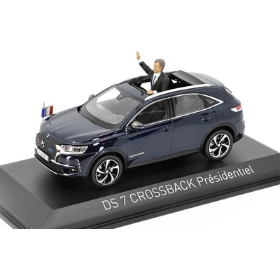 NOREV DS 7 Crossback Presidentiel s figurkou Emmanuela Macrona 1:43