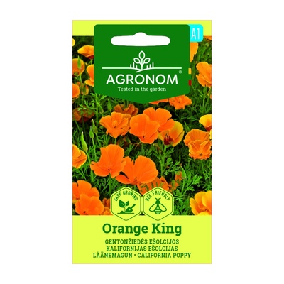 Seklos Ешолция (Калифорнийски мак) Eschscholzia Orange King