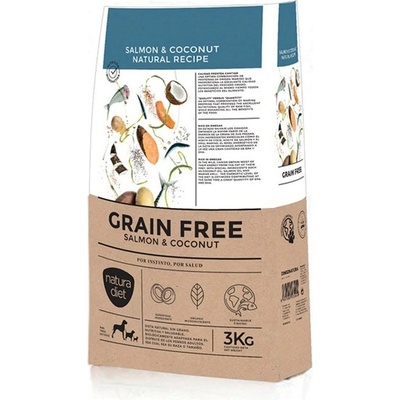 Natura diet GRAIN FREE SALMON & COCONUT 3 kg