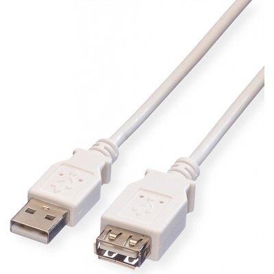 Value 11.99.8949 USB 2.0 A-A, 1,8m, bílý/šedý