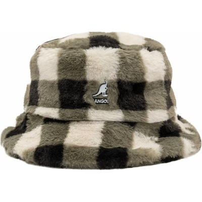 Kangol Faux Fur Bucket Black Check
