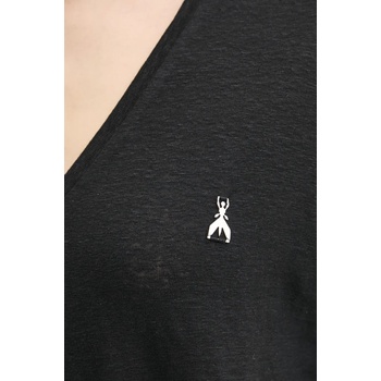 Patrizia Pepe Ленена тениска Patrizia Pepe в черно 2M4459 J291 (2M4459.J291)