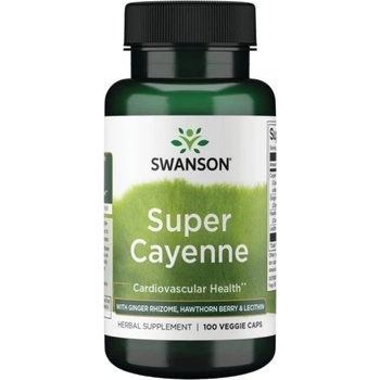 Swanson Super Cayenne | With Ginger and Hawthorn [100 капсули]