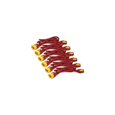 APC Power Cord Kit 6 ks 1.2m, Red AP8704S-WWX340