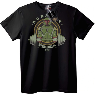 NOONEBRAND Тениска за фитнес Boba Fett Mandalorian - 2XL, Black