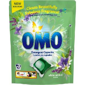 OMO Капсули за пране omo Бяла орхидея и мента Опаковка от 42 броя (85328282882)