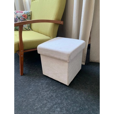 Nábytek RB Taburet Radka s úložným prostorem - SKLADEM ROZMĚR: (š/v/hl.): 38 x 40 x 38 cm - jedna barva potah.látky 55305_V