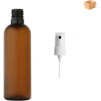 Via Plastová lahvička hnědá s BÍLÝM rozprašovačem 100 ml 400 ks