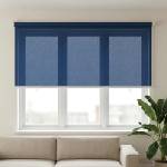 vidaXL Външна ролетна щора с блокировка на UV 90% Синьо 140 x 140 cm (42036042)
