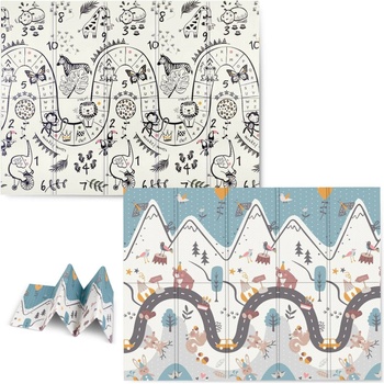 Nukido Сгъваем двустранен Playmat Nukido 150x200см - Животни (734000)