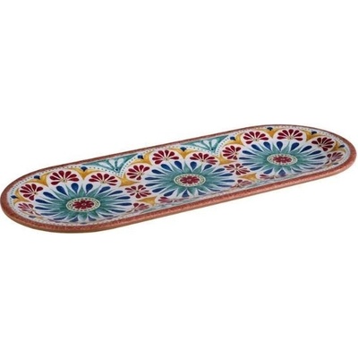 APS Melaminový podnos ARABESQUE ovál 38x15 cm béžový/barevný