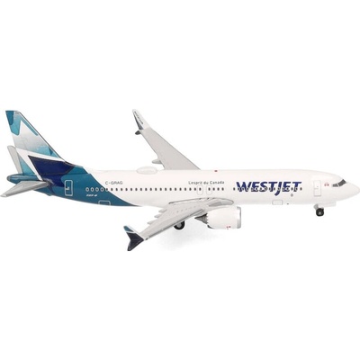 Herpa B737 MAX 8 WestJet 2010s Colors 1:500