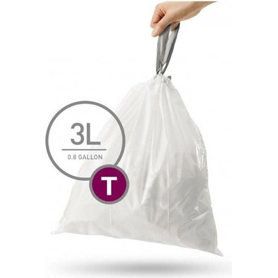 Simplehuman Sáčky do odpadkového koša 3 L typ T zaťahovacie 40 ks v balení