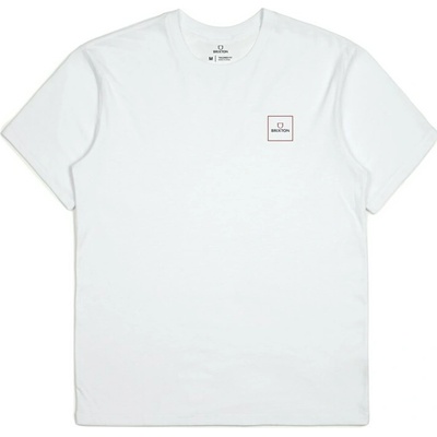 Brixton tričko Alpha Block S-S Tlrt White