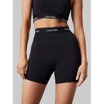 Calvin Klein Tréninkové šortky Performance s potiskem high waist 00GWS4L728 černá