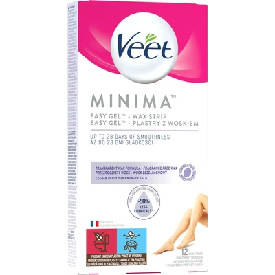 Veet Hypoalergenní voskové pásky na nohy Minima 12 ks