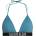 Calvin Klein Горнище Calvin Klein Triangle Bikini Top - Storm Blue