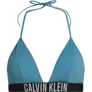 Calvin Klein Горнище Calvin Klein Triangle Bikini Top - Storm Blue