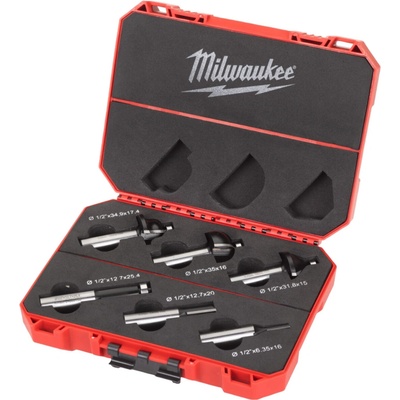 MILWAUKEE Sada fréz na dřevo 12,7 mm 6 ks 4932493579