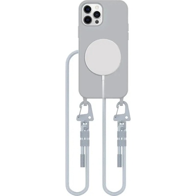 Tech-Protect Калъф Tech-Protect MagNecklace MagSafe за iPhone 12 / 12 Pro - сив (5906302376148)