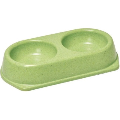 RECORD Bambusová miska pre psa dvojitá 0,45