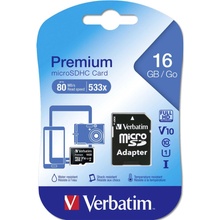 VERBATIM MicroSDHC 16GB 44082