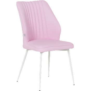 Carmen Трапезен стол laredo 3 y силиконова кожа - розов 14 (3532150)