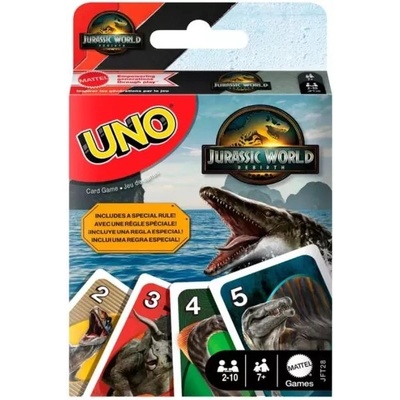 Mattel Uno: Юрски свят 2025 карта игра (jft28)