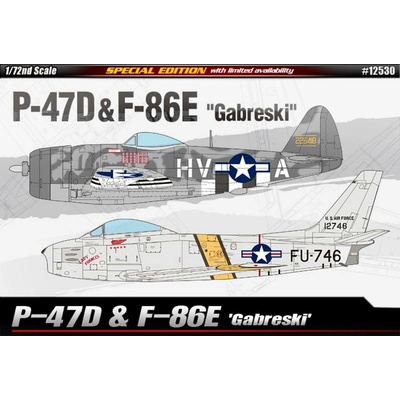 Academy P 47D & F 86E Gabreski Limited Edition 1:72