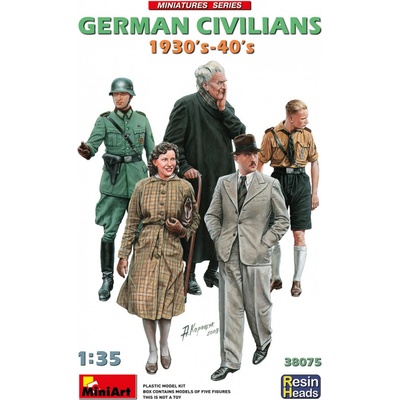 MiniArt German Civilians 1930-40s Resin Heads 1:35