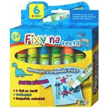 Creatoys Fixy na textil 6 barev