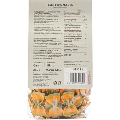 Pasta L'Antica Madia Farfalle Tekvica A Šalvia 250 g
