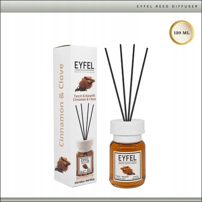 EYFEL VÔŇA DO DOMÁCNOSTI TYČINKY ŠKORICA A KLINČEKY 120 ml