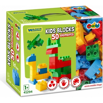 Wader 41294 Kids Blocks 50 ks