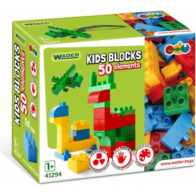 Wader 41294 Kids Blocks 50 ks