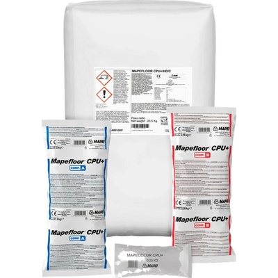 MAPEI Mapefloor CPU+/HD vysoce odolná polyuretan-cementová malta pro průmyslové podlahy 24.66 kg (složka A 2 kg + složka B 2.16 kg + složka C 20.5 kg)
