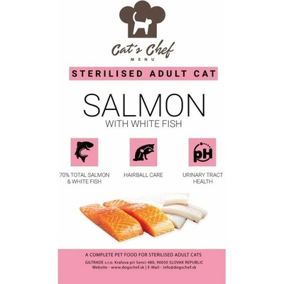 CAT’S CHEF Salmon with White fish sterilised 0,3 kg