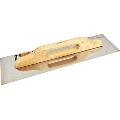 Hladítko nerez hladké extra, 480 x 130 mm, dřevěná rukojeť, ENPRO