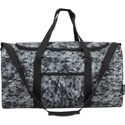 Semiline Fitness taška A3032-5 Black/Grey Camo 33 cm x 60 cm x 30 cm