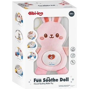 Chipolino Успокояваща музикална кукла Chipolino - Зайче, светлорозова (DIG02406029)