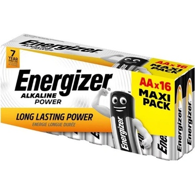 Energizer Батерии алкални Energizer Alkaline Power, AA, LR6, 1.5V, 16бр. в опаковка (E302743800)