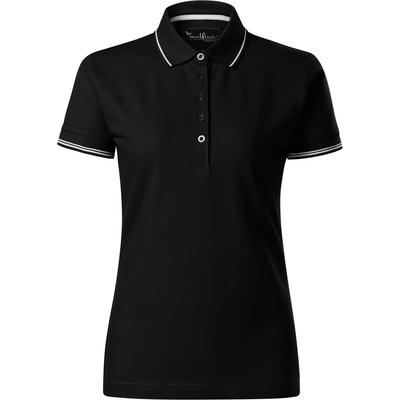 MALFINI Malfini premium perfection plain 253 / Дамска поло тениска - черна l (2530115)