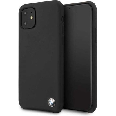 BMW Signature Silicone Hard Case - твърд силиконов кейс за iPhone 11 (черен)