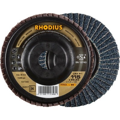 RHODIUS Lamelový brusný kotouč LSZ P1 115 x 22,23 P24 PROline
