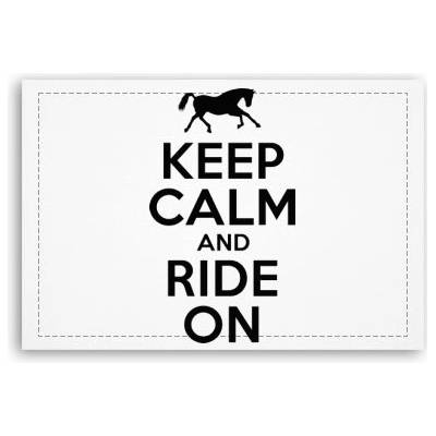 Fotoobraz 90x60 cm střední Keep calm and ride on