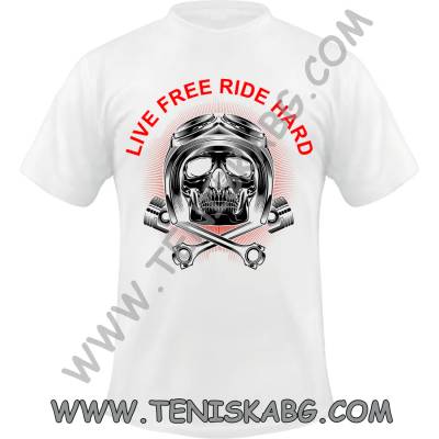 Fruit of the Loom Тениска - Skull Helmet