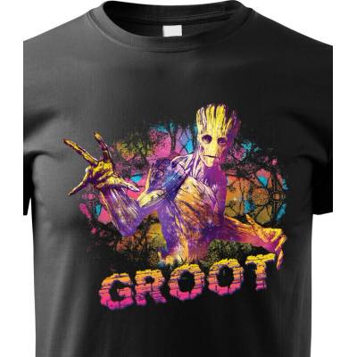 Dětské tričko Groot Černá Canvas Bezvatriko.cz 2348